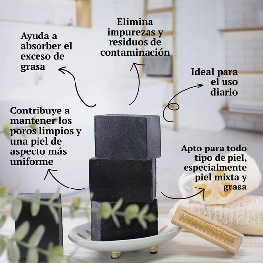 Jabon Facial de Carbon Activado
