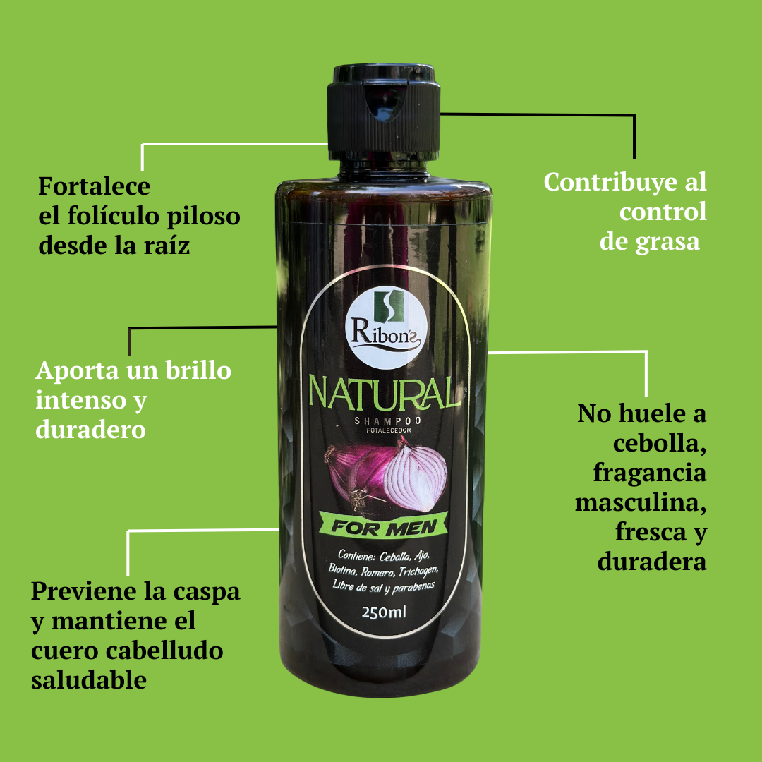 Shampoo Anticaída de Cebolla – Hombre - 250ml