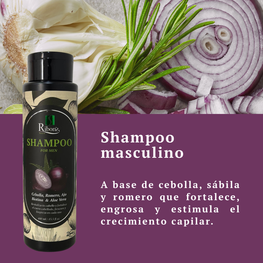 Shampoo Anticaída de Cebolla – Hombre - 400ml