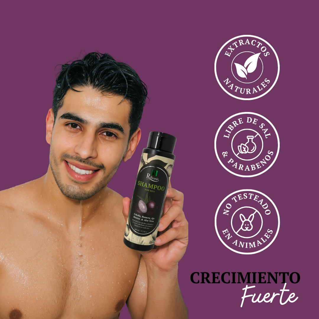 Shampoo Anticaída de Cebolla – Hombre - 400ml