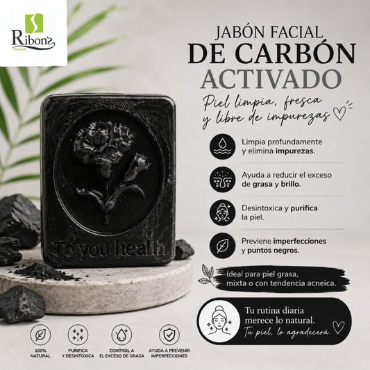 Jabon Facial de Carbon Activado